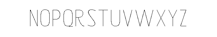 Bingro Thin Font UPPERCASE
