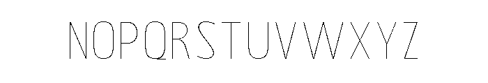 Bingro Thin Font LOWERCASE
