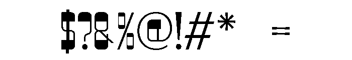 Binose Regular Font OTHER CHARS