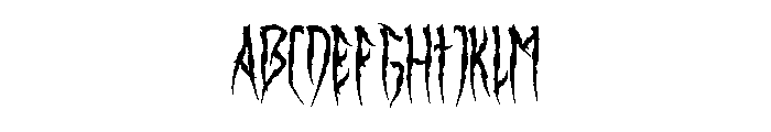 Binsruh Regular Font UPPERCASE