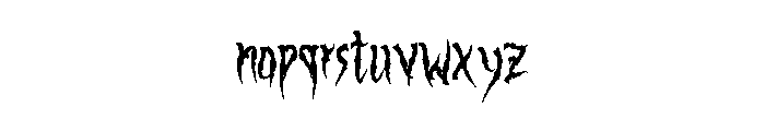 Binsruh Regular Font LOWERCASE