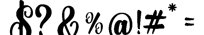 Bintage-Regular Font OTHER CHARS