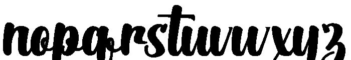 Bintage-Regular Font LOWERCASE