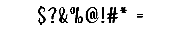 Bintage Font OTHER CHARS