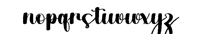 Bintage Font LOWERCASE