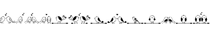 Bird Doodle Font LOWERCASE