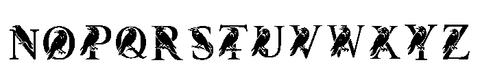 Bird Font Regular Font UPPERCASE
