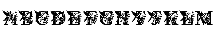 Bird of Roses Font UPPERCASE