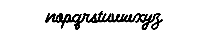 Birdie Bash Regular Font LOWERCASE