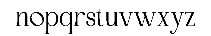Biresta Midnight Regular Font LOWERCASE