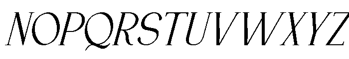 Biresta Midnight Slant Regular Font UPPERCASE