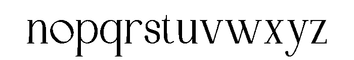 BirestaMidnight-Regular Font LOWERCASE