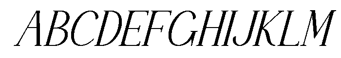 BirestaMidnightSlant-Regular Font UPPERCASE