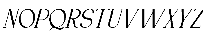 BirestaMidnightSlant-Regular Font UPPERCASE