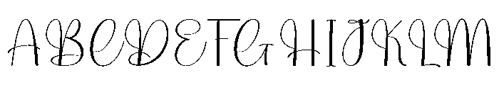 Birhday Thursday Font UPPERCASE