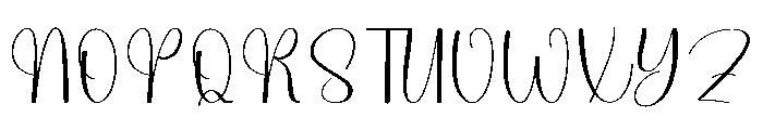 Birhday Thursday Font UPPERCASE