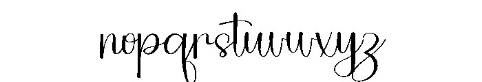 Birhday Thursday Font LOWERCASE