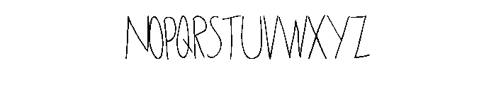 Biro Pen Doodle By Sque Regular Font UPPERCASE