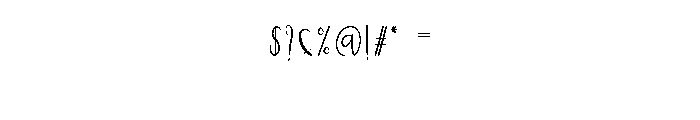 Birtanyline Font OTHER CHARS
