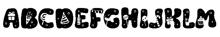 Birth Decor Font UPPERCASE