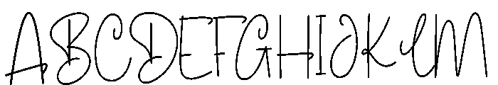 Birthdate Font UPPERCASE