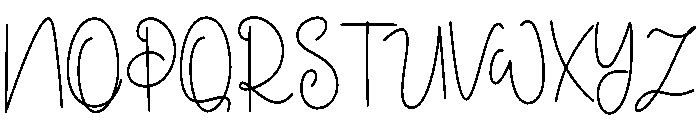 Birthdate Font UPPERCASE