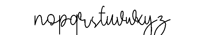 Birthdate Font LOWERCASE