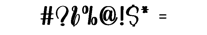 Birthday Antaresia Font OTHER CHARS