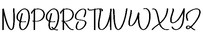 Birthday April Font UPPERCASE