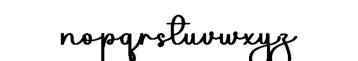 Birthday April Font LOWERCASE