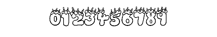 Birthday Cake By Squeeb Regular Font OTHER CHARS