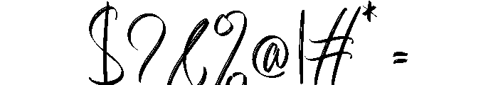 Birthday Calligraphy Regular Font OTHER CHARS
