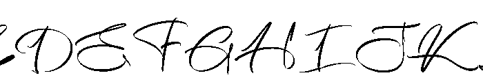 Birthday Calligraphy Regular Font UPPERCASE
