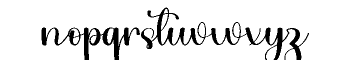 Birthday Classic Font LOWERCASE