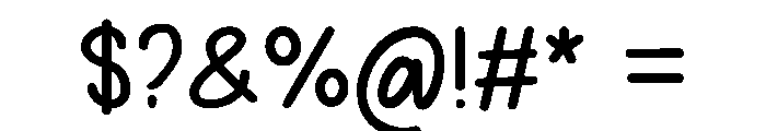 Birthday Comic Font OTHER CHARS