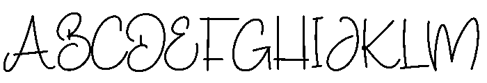 Birthday Deluxs Font UPPERCASE
