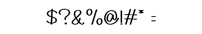 Birthday Elegant Font OTHER CHARS