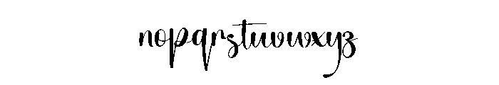Birthday Friday Font LOWERCASE