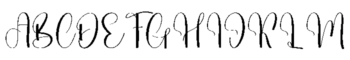 Birthday Grandma Font UPPERCASE