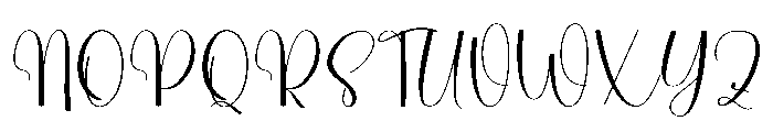 Birthday Grandma Font UPPERCASE