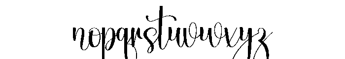 Birthday Grandma Font LOWERCASE