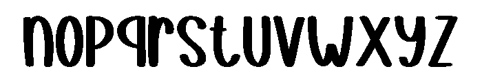 Birthday Holiday Regular Font LOWERCASE