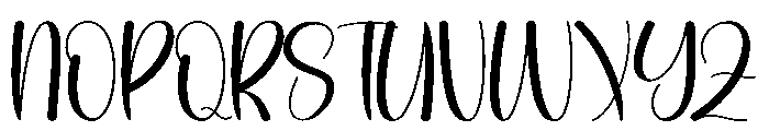 Birthday Honey Font UPPERCASE