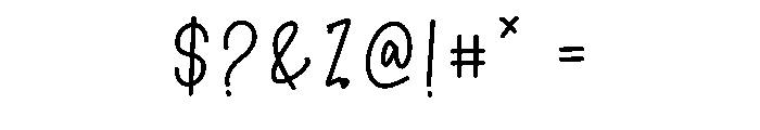 Birthday Justime Font OTHER CHARS