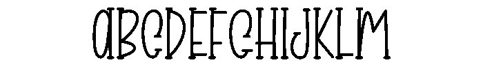 Birthday Justime Font UPPERCASE