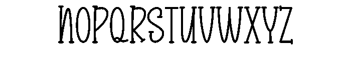 Birthday Justime Font UPPERCASE
