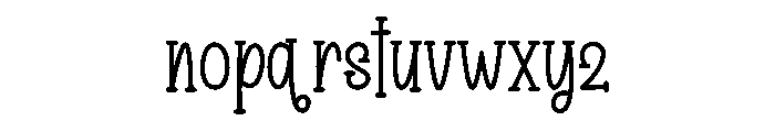 Birthday Justime Font LOWERCASE