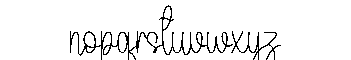Birthday Lovely Font LOWERCASE