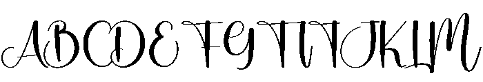 Birthday Magnolia Font UPPERCASE