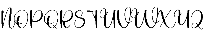 Birthday Magnolia Font UPPERCASE